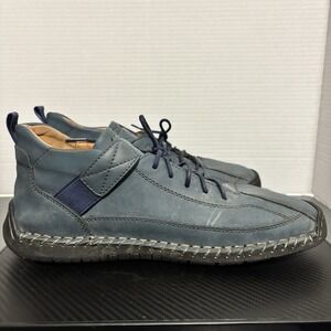 Handmade Men Leather Casual Shoes Light‎ Walking Sneakers Slip-On  Loafers 41